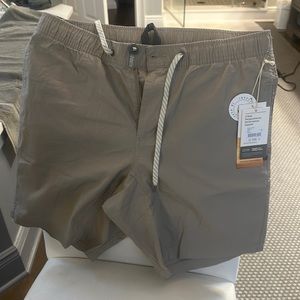 Vuori NWT khaki rip stop shorts